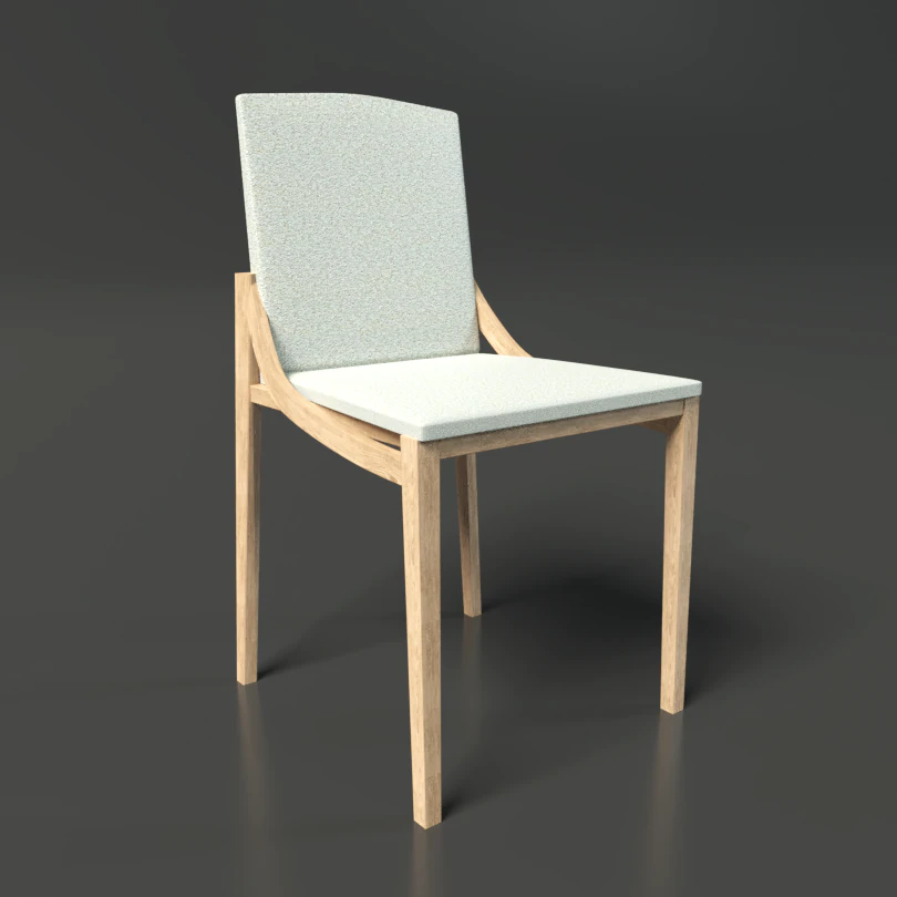 dining chair 3D Model .c4d .max .obj .3ds .fbx .stl .blend