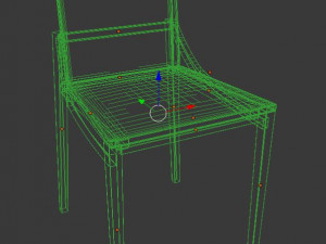 dining chair 3D 모델
