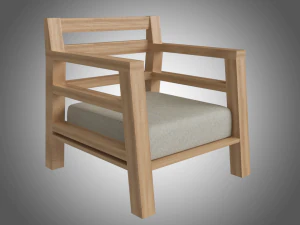 정원 의자 3D 모델