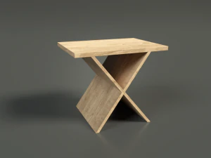 low poly coffee table 3D Model