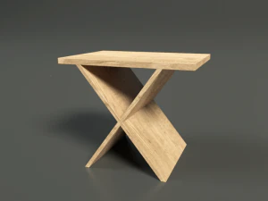 low poly coffee table 3D Model