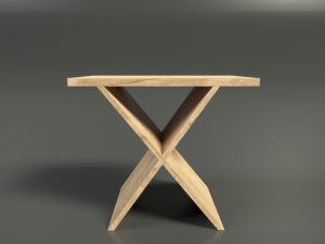 low poly coffee table Modèle 3D