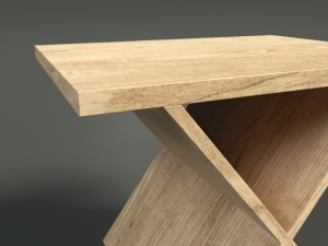 low poly coffee table Modèle 3D