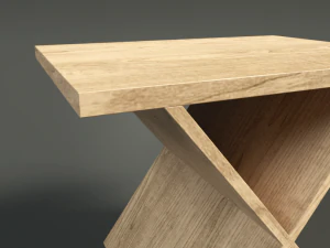 low poly coffee table 3D Model