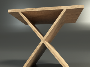 low poly coffee table Modèle 3D
