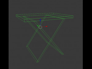 low poly coffee table Modèle 3D