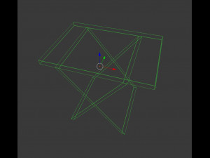 low poly coffee table Modèle 3D