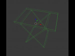 low poly coffee table 3D Model