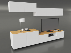 living room Modello 3D