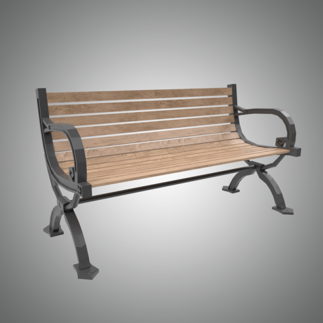 street bench Modèle 3D .c4d .max .obj .3ds .fbx .stl .blend 