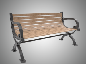 street bench 3D 模型
