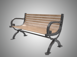 street bench Modèle 3D