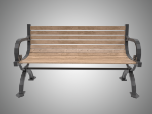street bench Modèle 3D