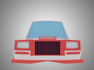 low poly sport car 3D Model
