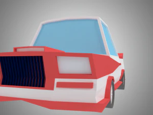 low poly sport car 3D Model