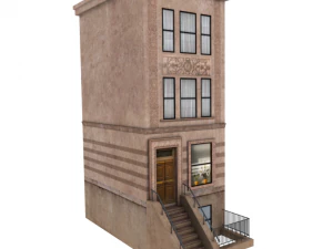 new york building low poly 3D Model