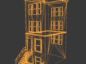new york building low poly 3D Model