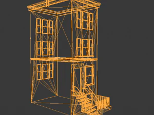 new york building low poly 3D Model