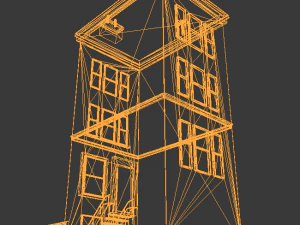 new york building low poly 3D Model
