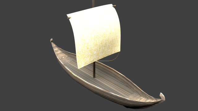 drakkar 3D Model .c4d .max .obj .3ds .fbx .stl .blend 