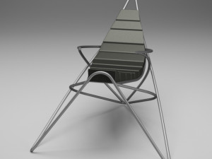 armchair line 3D 모델