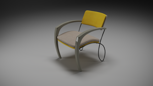 armchair 3D Модель .c4d .max .obj .3ds .fbx .stl .blend