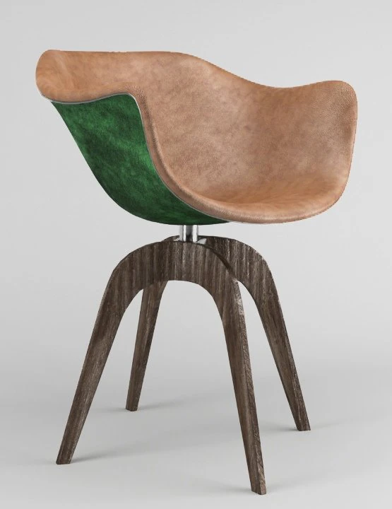 armchair moder 3D Model .c4d .max .obj .3ds .fbx .stl .blend 