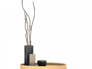 side table for cups 3D मॉडल