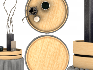 side table for cups 3D मॉडल