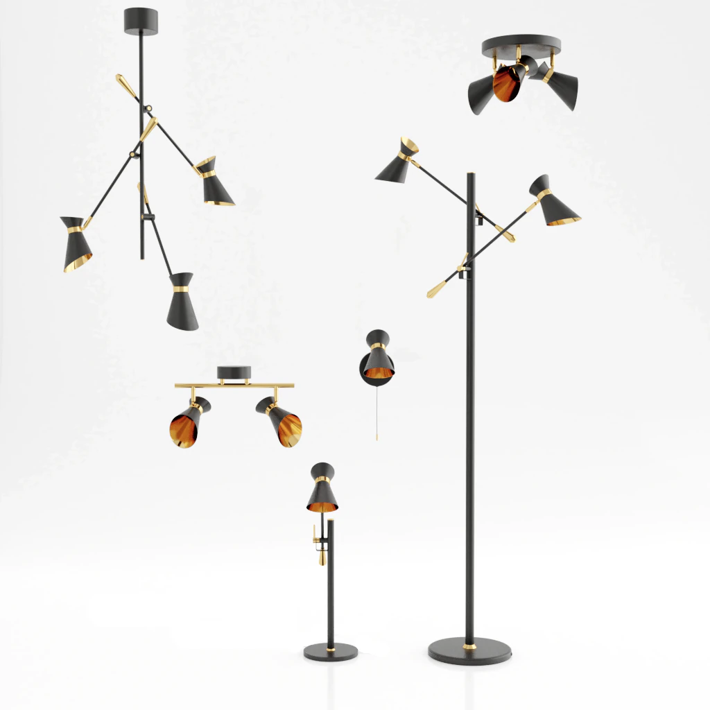 diablo lamp set 3D Model .c4d .max .obj .3ds .fbx .stl .blend 