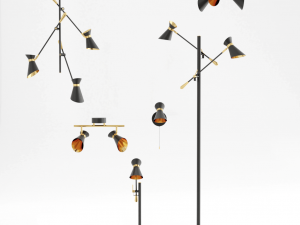 diablo lamp set 3D Model