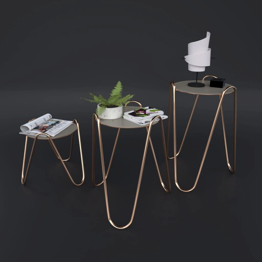side table apelle chic 3D Model .c4d .max .obj .3ds .fbx .stl .blend