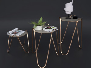 side table apelle chic 3D Model
