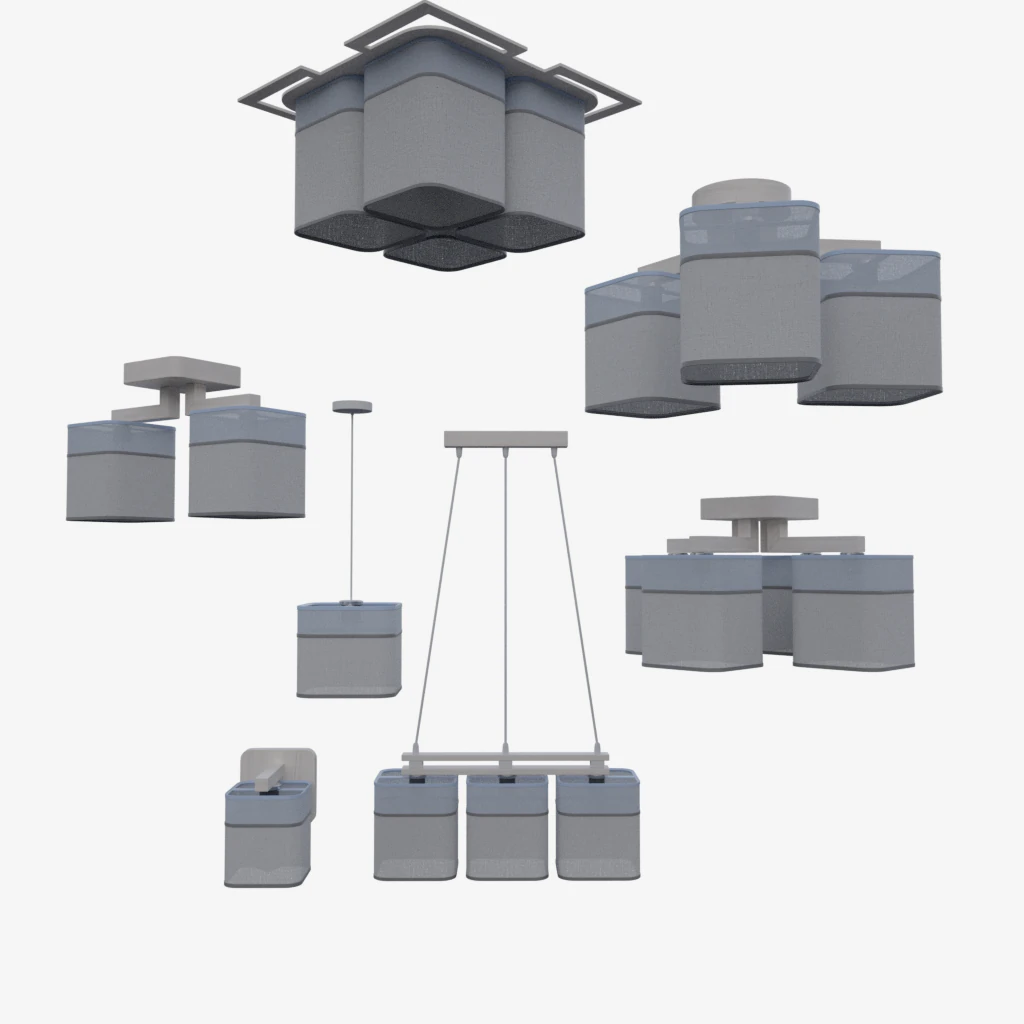 ibis lamp set 3D Model .c4d .max .obj .3ds .fbx .stl .blend 