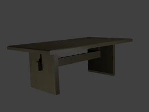 बेंच 3D मॉडल