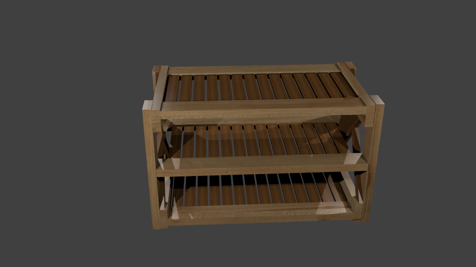 footrest stand 3D Model .c4d .max .obj .3ds .fbx .stl .blend 
