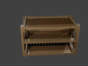 फुटरेस्ट स्टैंड 3D मॉडल