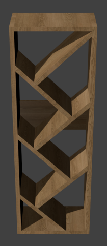 bookshelf Modèle 3D .c4d .max .obj .3ds .fbx .stl .blend 
