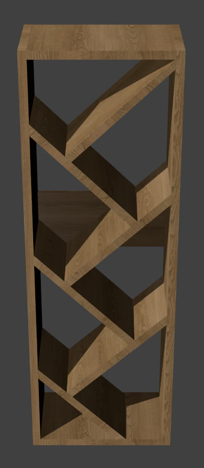 boekenplank 3D Model .c4d .max .obj .3ds .fbx .stl .blend 