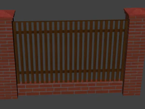 बाड़ 3D मॉडल