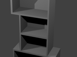 bookshelf one 3D Model
