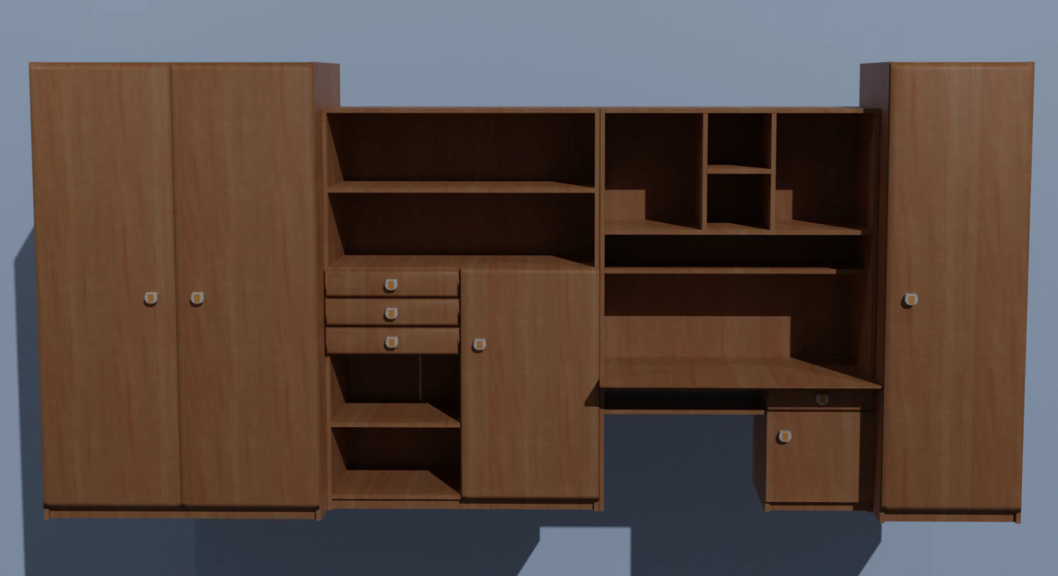 cabinet wall 3D Model .c4d .max .obj .3ds .fbx .stl .blend