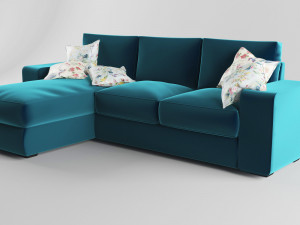 angular sofa madrid 3D Model