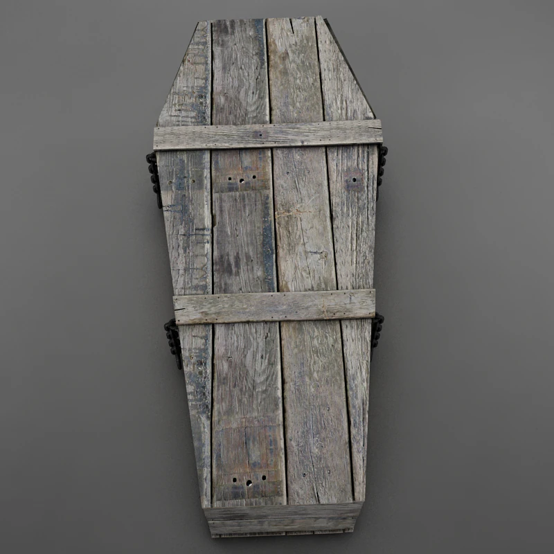 Hd coffin horror old 3D Model .c4d .max .obj .3ds .fbx .stl .blend
