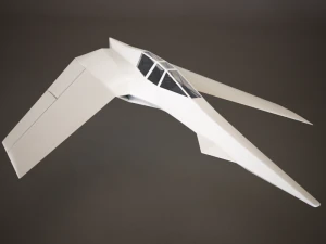 hd spaceship 3D Model