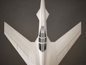 hd spaceship Model 3D