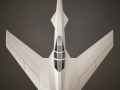 HD Spaceship 3D Model