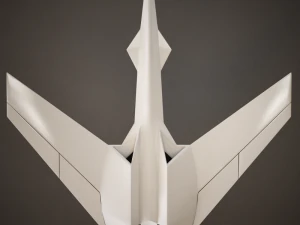 hd spaceship 3D Model
