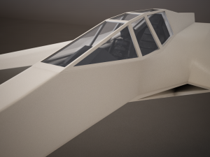 hd spaceship Model 3D