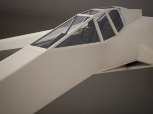 hd spaceship 3D Model